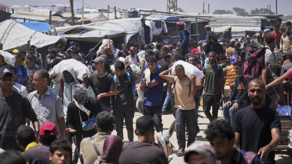 The Gaza Humanitarian Foundation began distributing food packages in the Gaza Strip in May.