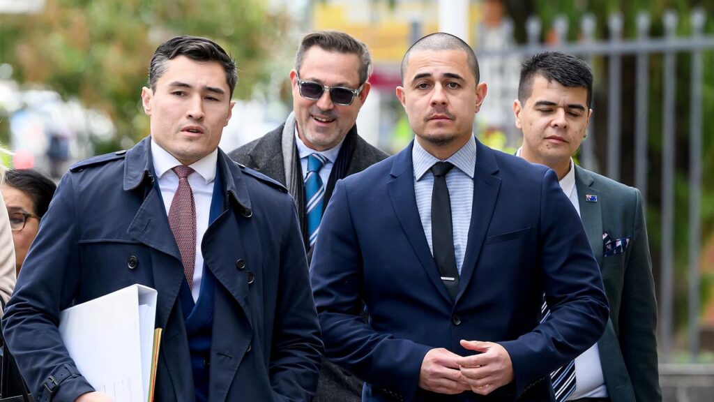 Former senior constable Jonathan Bettles (right) has been spared more time behind bars.