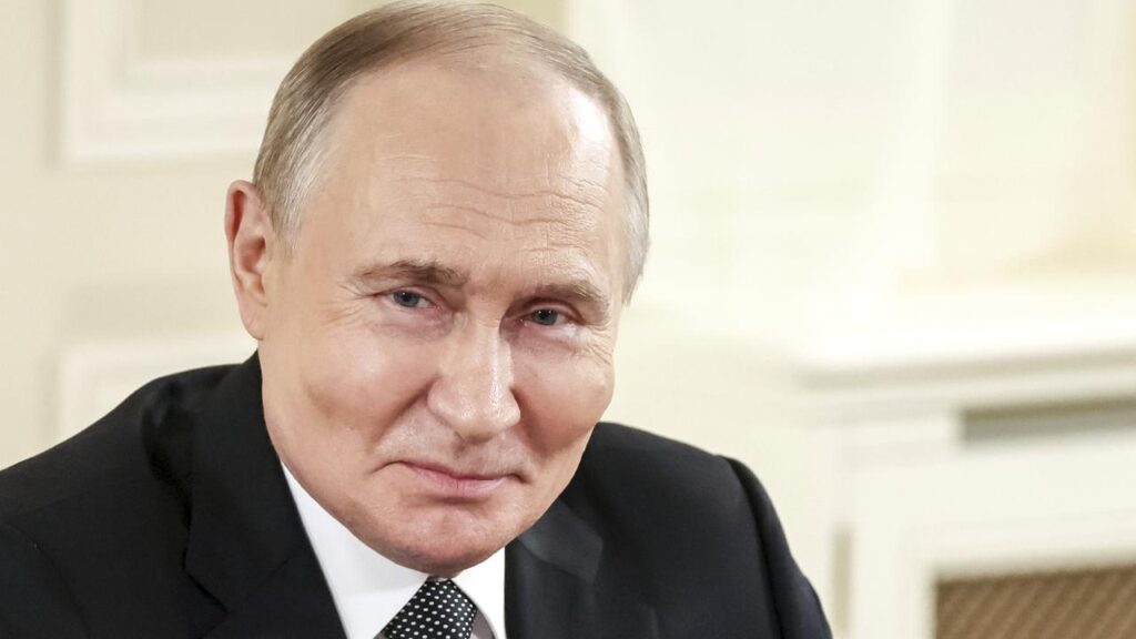 President Vladimir Putin says the whole of Ukraine belongs to Russia in theory.
