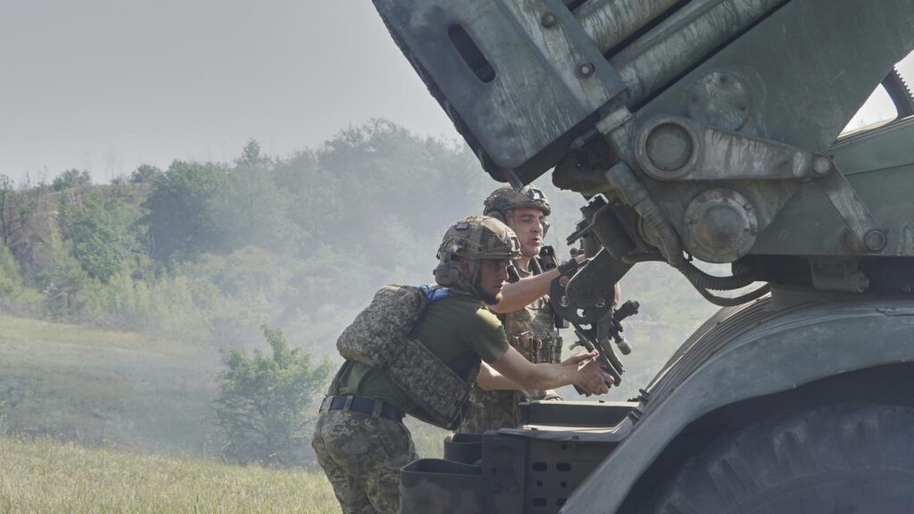 Ukrainian soldiers have for months been defending the city of Kostiantynivka against Russian forces.