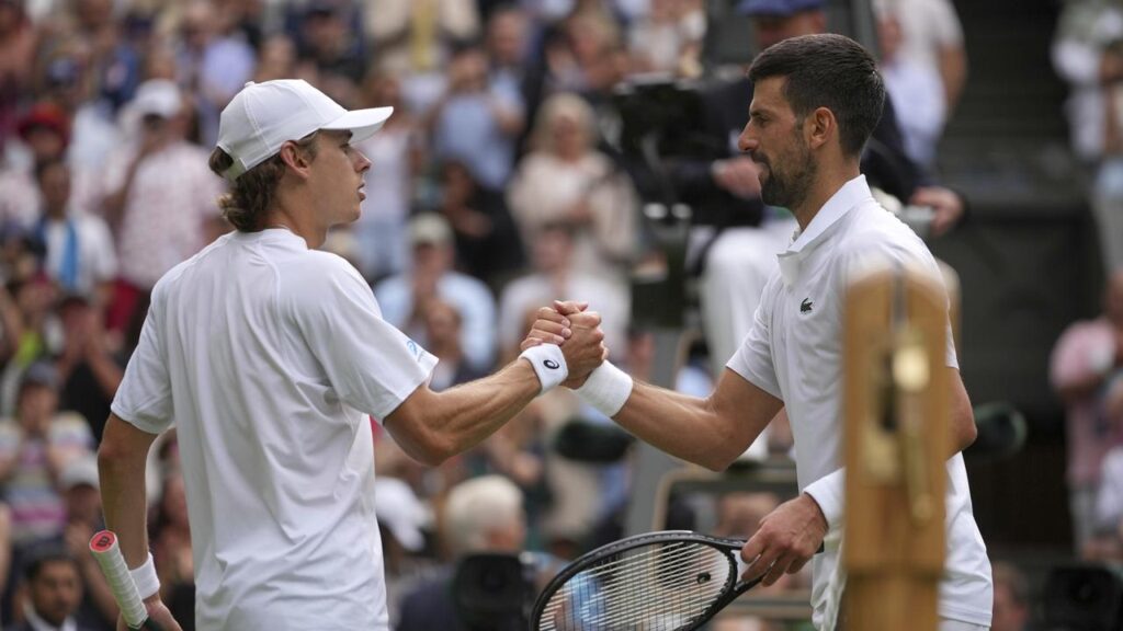 An Aussie tennis great says Alex de Minaur can learn from his Wimbledon conqueror Novak Djokovic.
