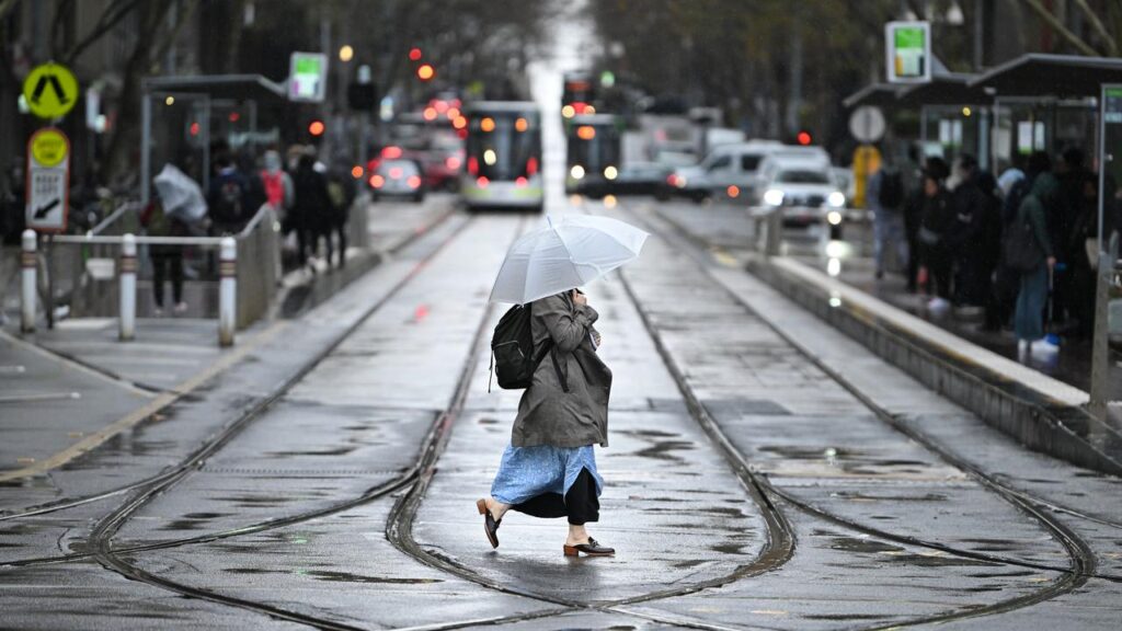 A huge low pressure system has delivered rain from central Queensland to Tasmania.