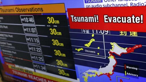 Tsunami warning issued