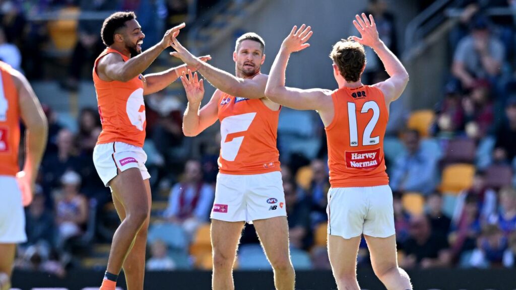 GWS could be without star Jesse Hogan (c) but the Giants maintain they can cope without him.