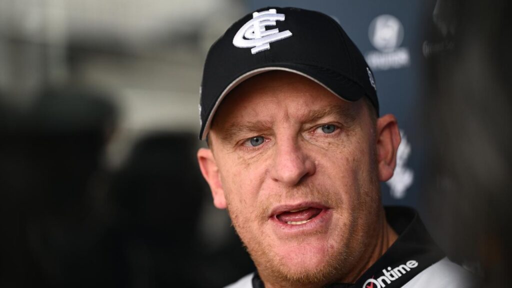 Embattled Carlton coach Michael Voss has not written off the season for the Blues.