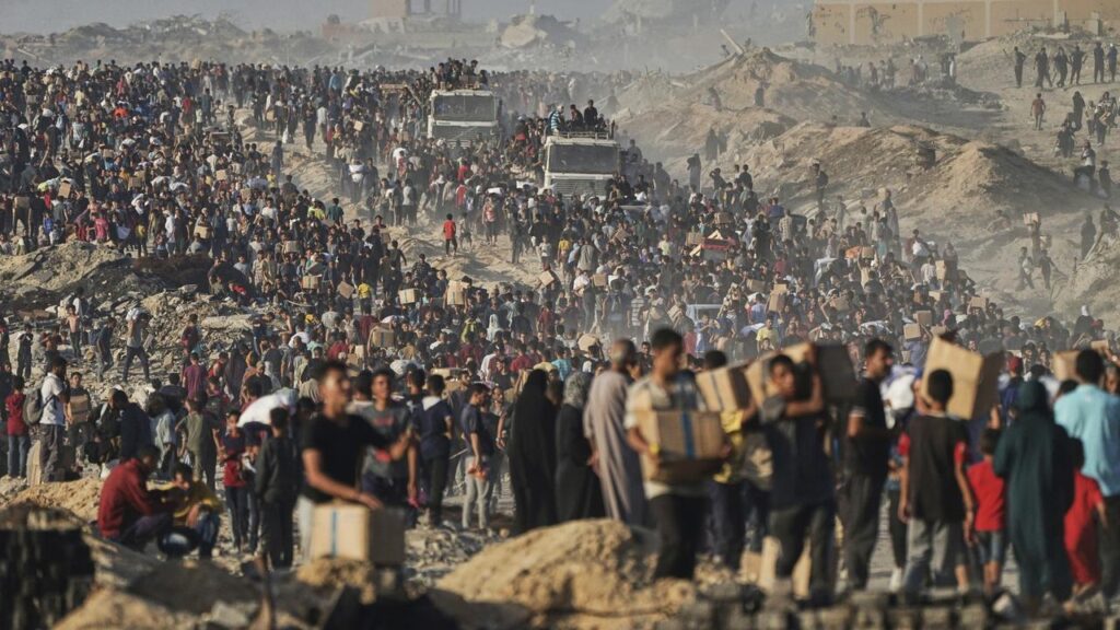 Food packages in Gaza began in late May after Israel lifted an 11-week aid blockade.
