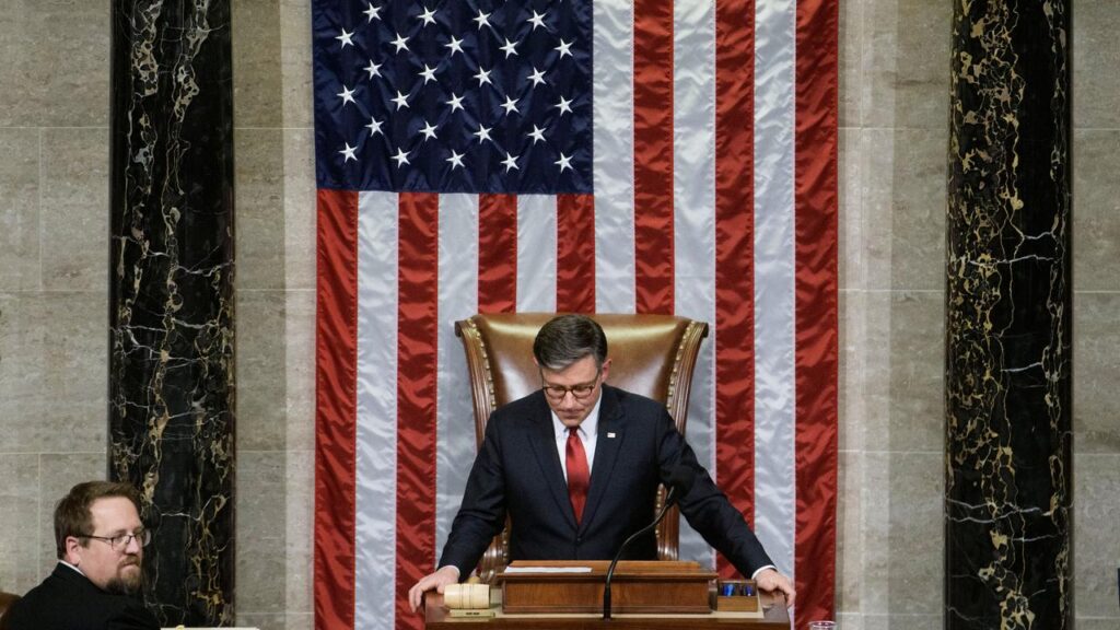 Speaker Mike Johnson oversaw the final passage of President Donald Trump’s signature tax bill.