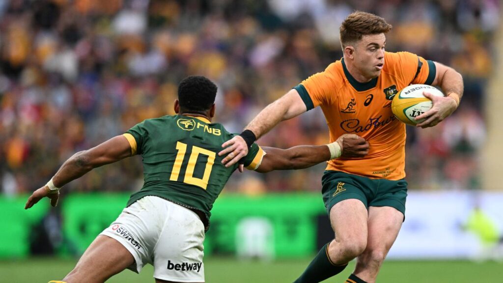 Andrew Kellaway (r) needs a big match for NSW against the Lions to earn a Test recall.
