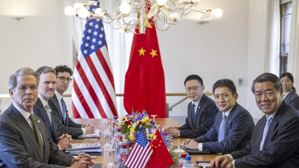 US and Chinese trade officials have previously met in Switzerland and the United Kingdom.