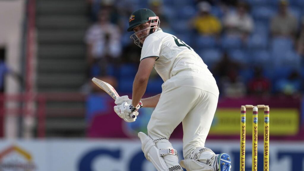 Cameron Green has produced a rugged unbeaten knock of 31 as Australia reached 3-69 at lunch.