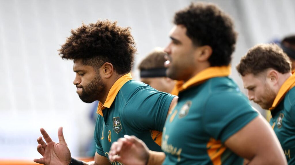 Rob Valetini (left) and Langi Gleeson have both been included to face the Lions in the second Test.
