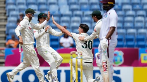 APTOPIX West Indies Australia Cricket
