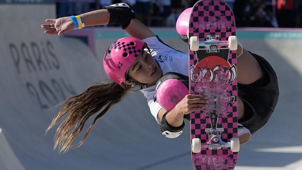 Australia’s Arisa Trew shows the style that brought Olympic glory and an X Games women’s record