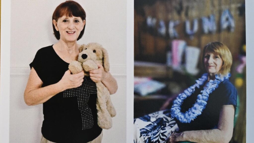 Vyleen Joan White, 70, was fatally stabbed in a suspected carjacking outside a shopping centre.
