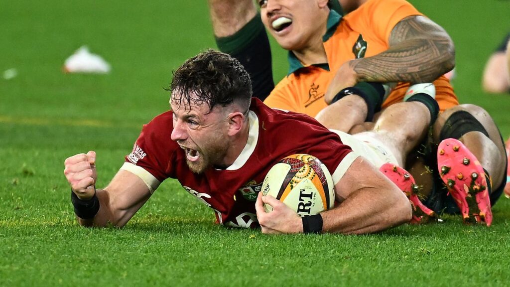 Hugo Keenan scored the Test-winning try for the Lions in the final minute against the Wallabies.