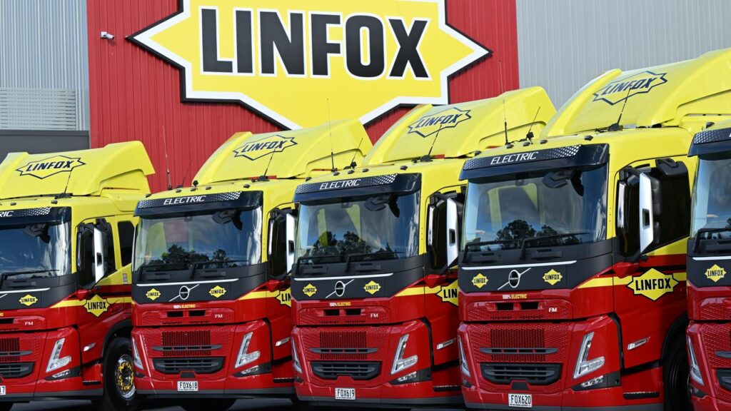 Linfox is among a number of freight companies to trial electric trucks.
