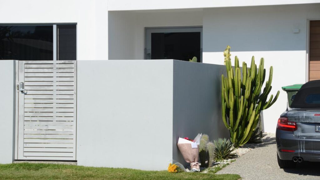 A neighbour found Zdravko Bilic, 57, dead with stab wounds in the yard of his beachside home.
