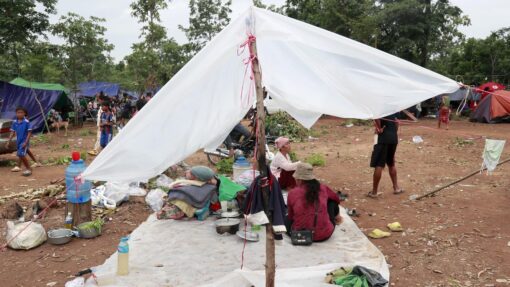 Civilians displaced