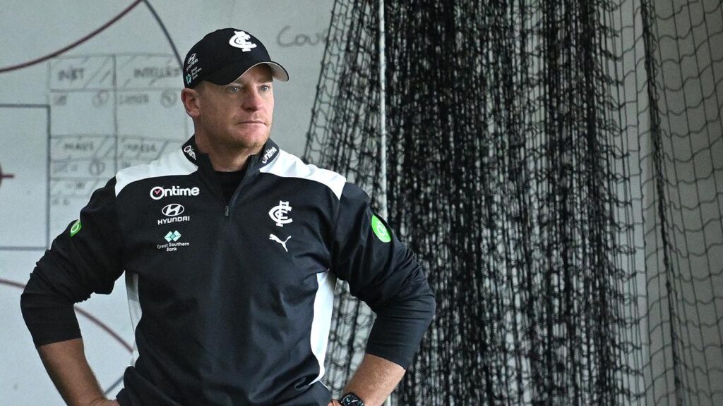 Under-pressure Carlton coach Michael Voss has been on the receiving end of “death threats”.