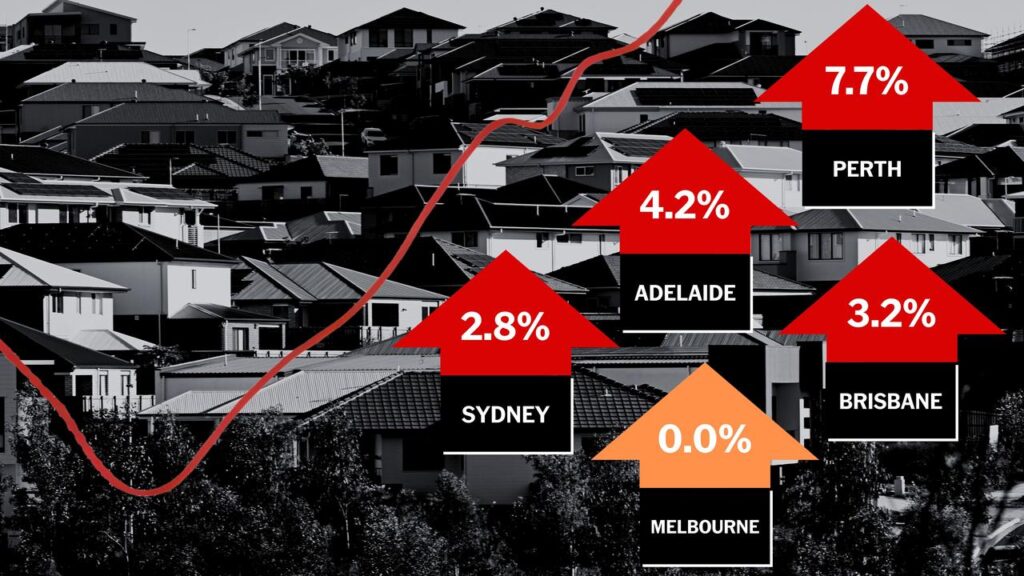Market rents for capital city houses have held unchanged for a year.