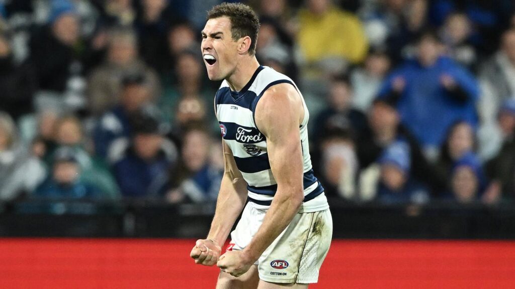 Jeremy Cameron brought up his 700th AFL goal in Geelong’s crushing win over Richmond.