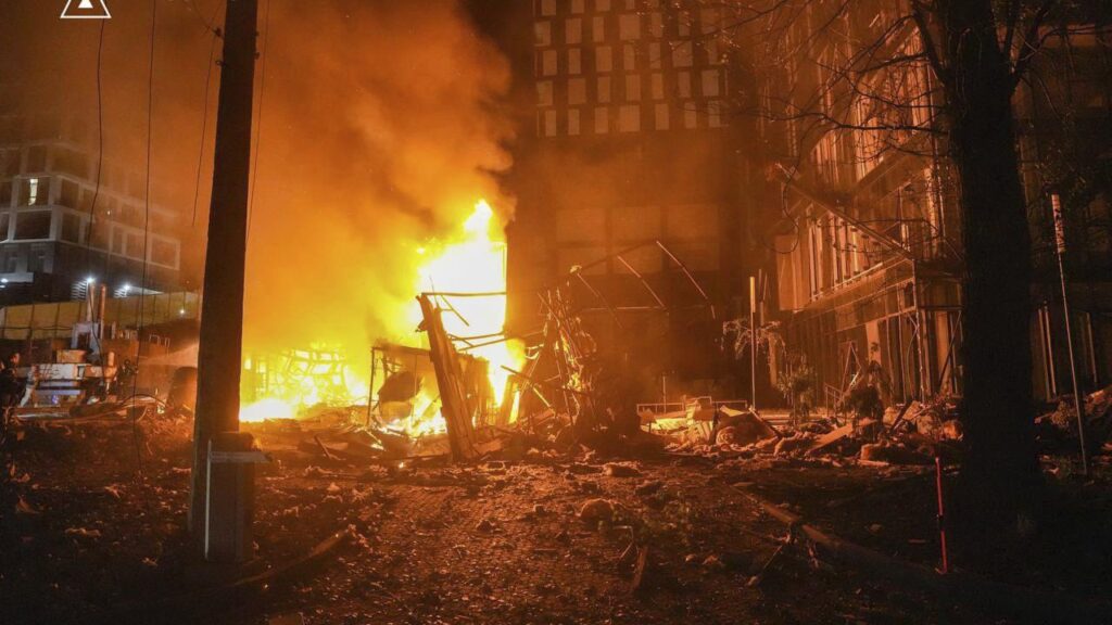 Ten civilians were killed and dozens were wounded, including children, in Russian attacks overnight.