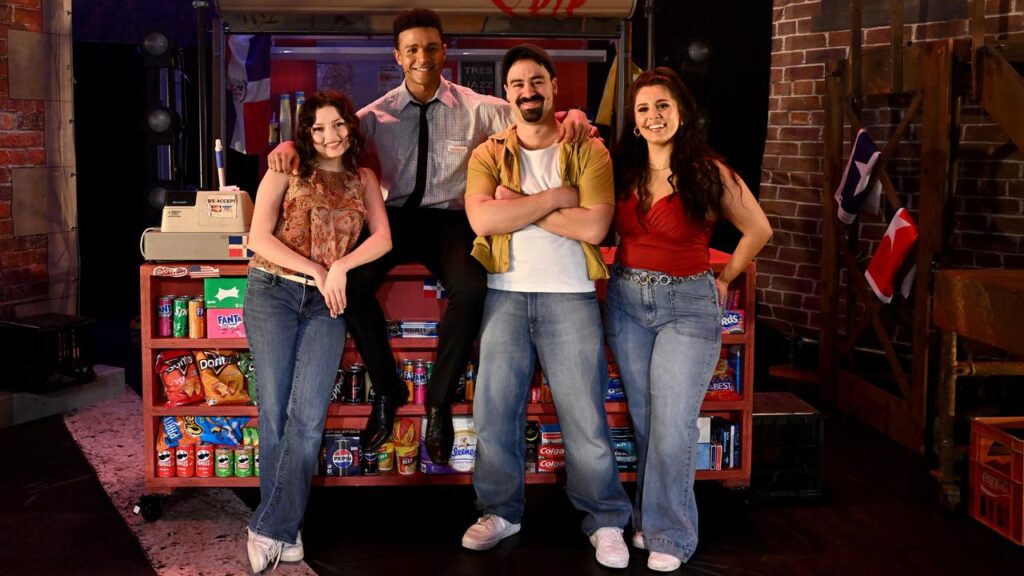 Olivia Dacal, Barry Conrad, Ryan Gonzalez and Olivia Vasquez star in the musical In the Heights.
