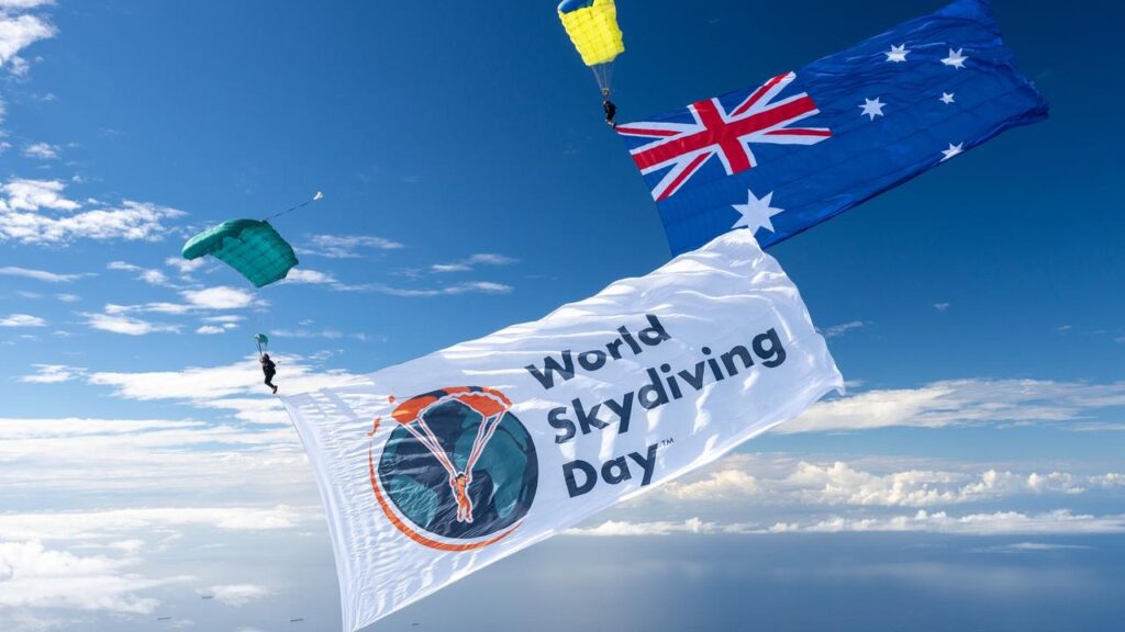 Skydivers around the globe hope to set a world record for the most jumps recorded in a day.