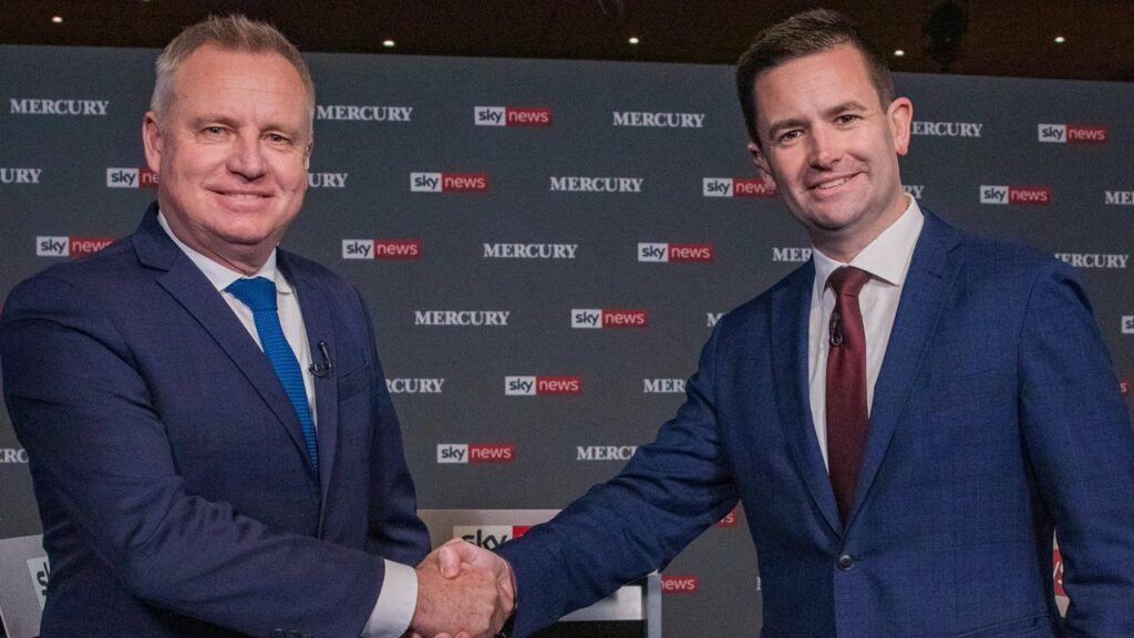 Tasmanian Premier Jeremy Rockliff and Labor’s Dean Winter have come together for an election debate.