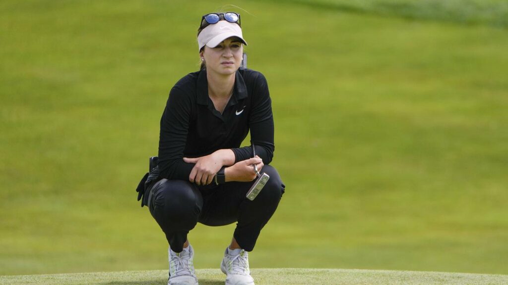 Gabriela Ruffels leads at the Evian Championship as she leads a parade of Australian contenders.
