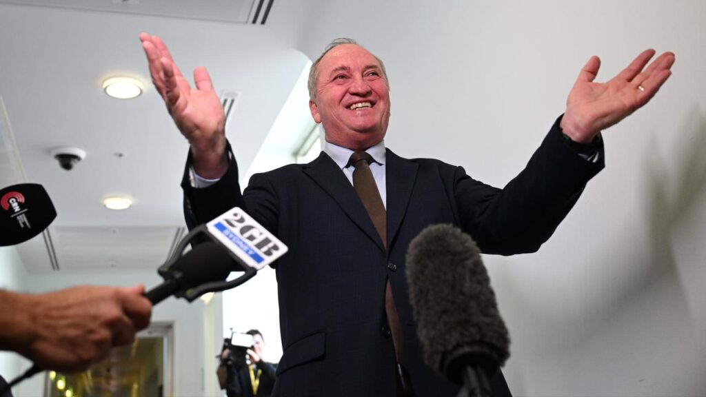 Nationals MP Barnaby Joyce is pushing for the party to drop support for a net zero emissions target.
