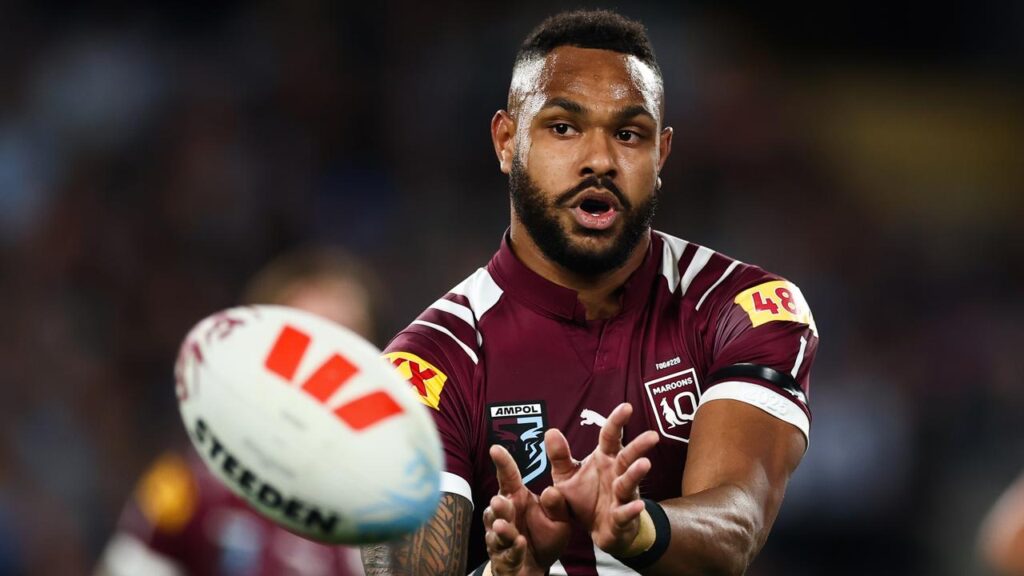 Hamiso Tabuai-Fidow had a great game for the Maroons and the Dolphins are hoping he will back up.