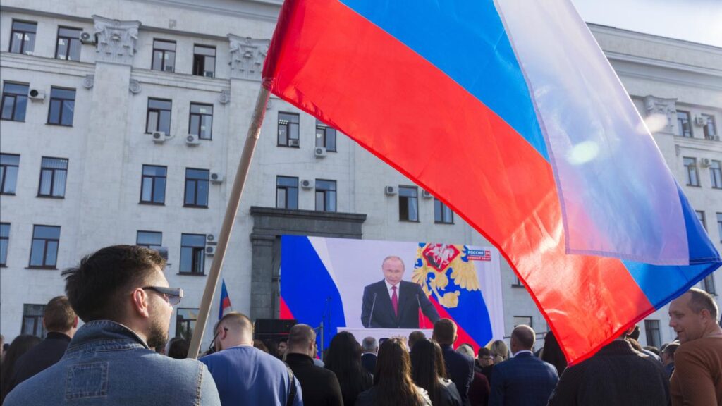 Vladimir Putin announced Russia was incorporating Ukraine’s Luhansk region into Russia in 2022.
