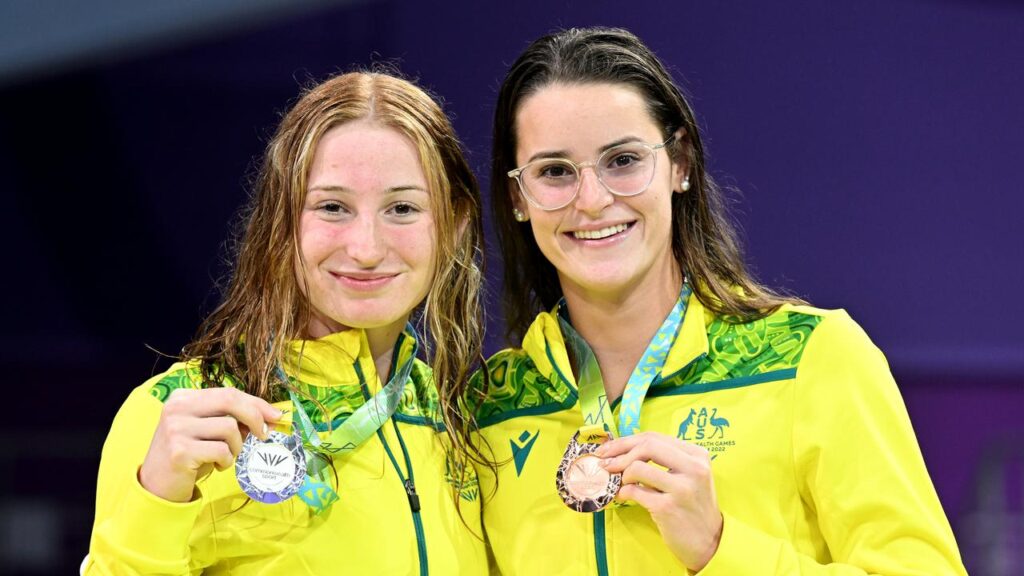 Mollie O’Callaghan and Kaylee McKeown, with medals at the 2022 Games, will be Glasgow stars.
