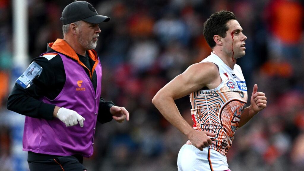 Josh Kelly is one of two GWS stars out injured for the rest of the home-and-away season.