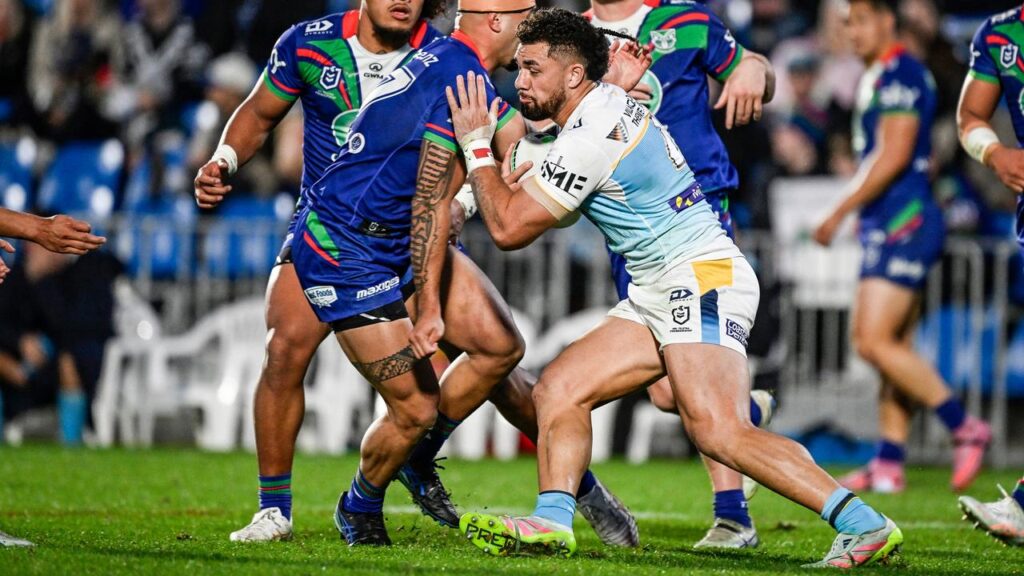 The Titans’ Jojo Fifita made his presence felt with two tries in the upset win over the Warriors. 
