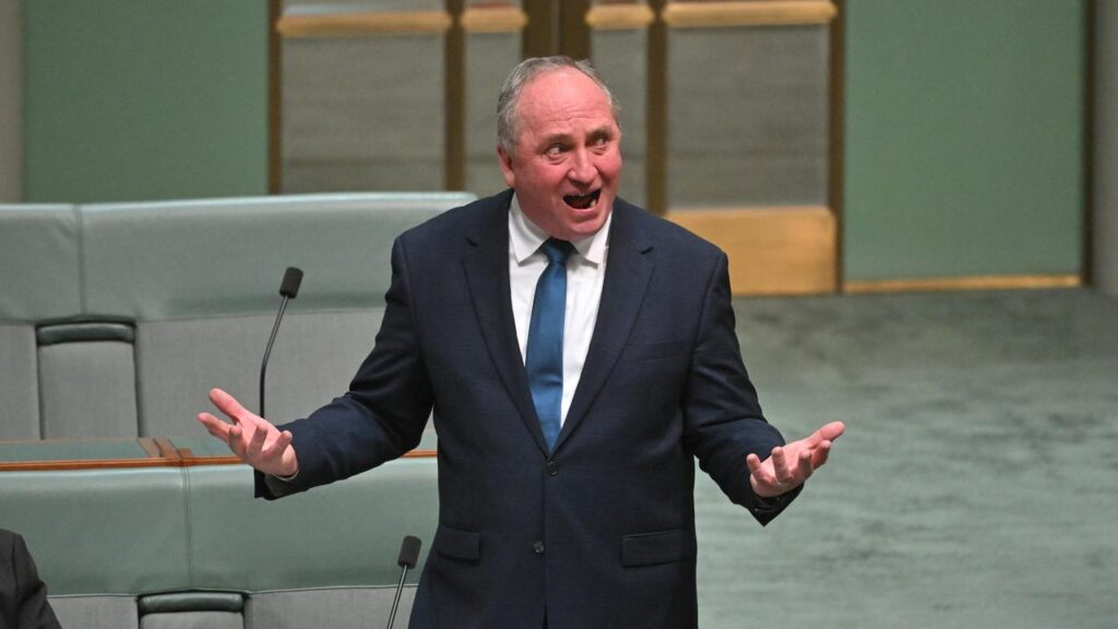 Barnaby Joyce wants the coalition to ditch support for Australia’s net-zero emissions target.
