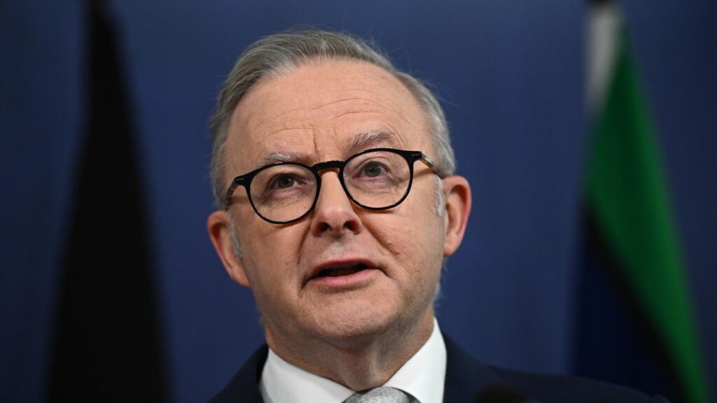Anthony Albanese said seeing images of gaunt and dying children in Gaza ‘breaks your heart’.