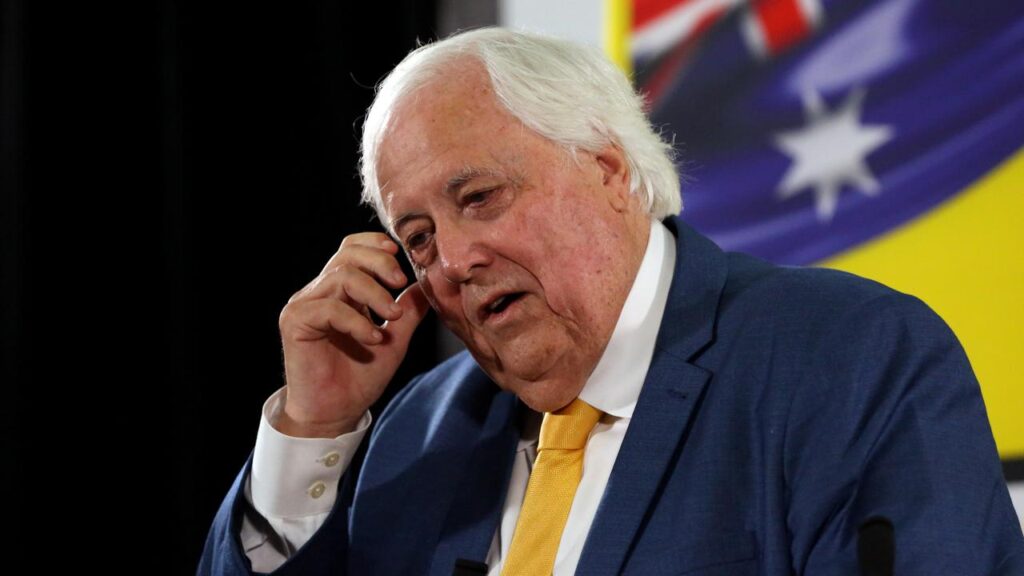 Clive Palmer’s Trumpet of Patriots and United Australia Party have been targeted in a cyber attack.