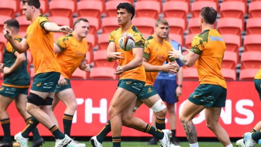 RUGBY WALLABIES CAPTAINS RUN