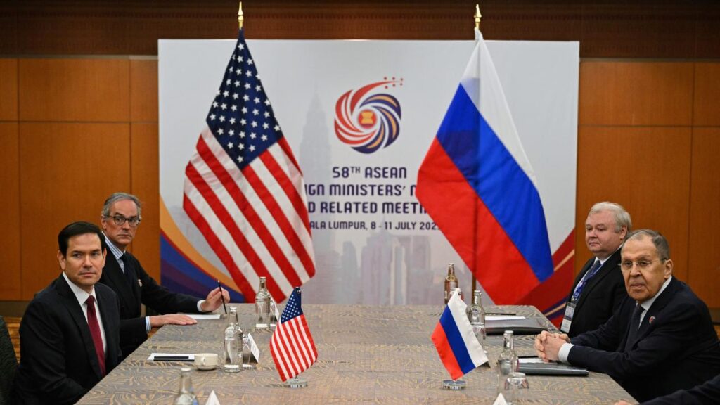 US Secretary of State Marco Rubio says Russian representatives have raised a “different approach”.