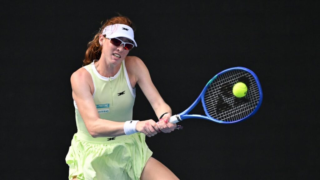 Maya Joint was unable to back-up her giant-killing second round in the third round at Cincinnati.
