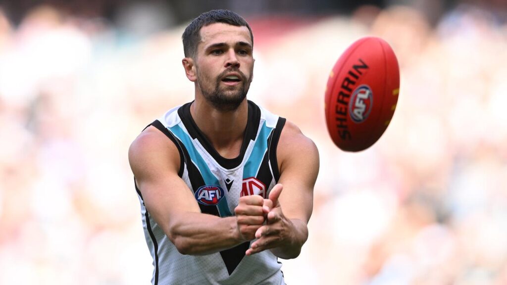 Injury-troubled defender Ryan Burton has been delisted by Port Adelaide.