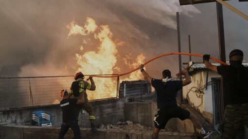 APTOPIX Greece Wildfires