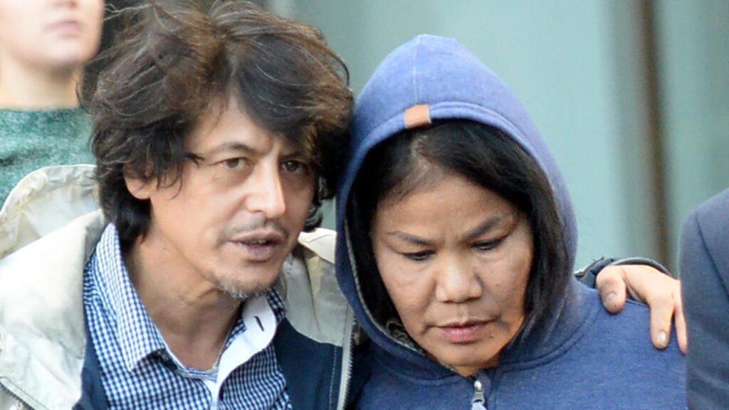 Rungnapha Kanbut (right) was found guilty on six charges including intentionally possessing a slave.