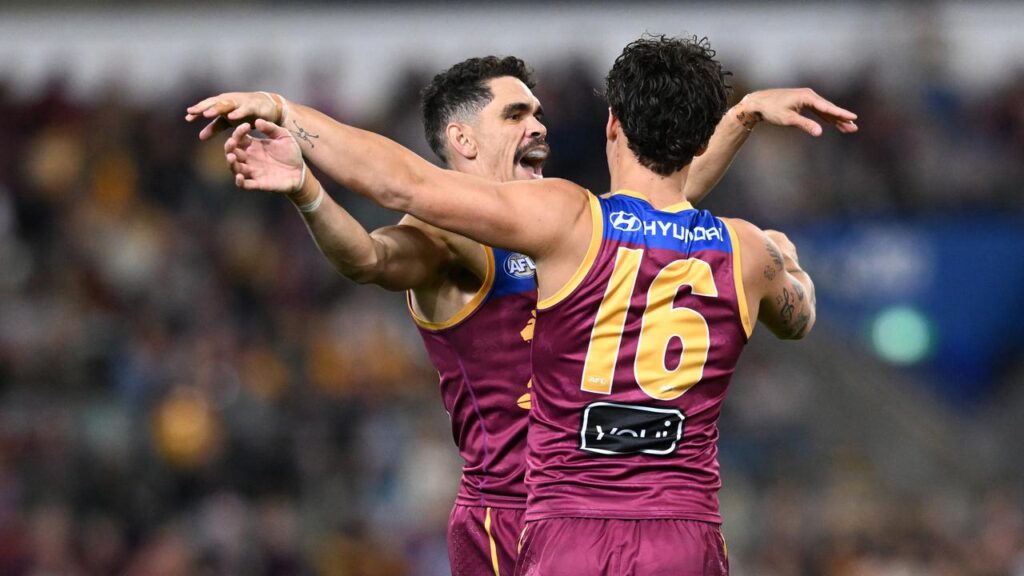 Brisbane have steadied to beat Hawthorn, with Charlie Cameron and Cam Rayner among the goals.