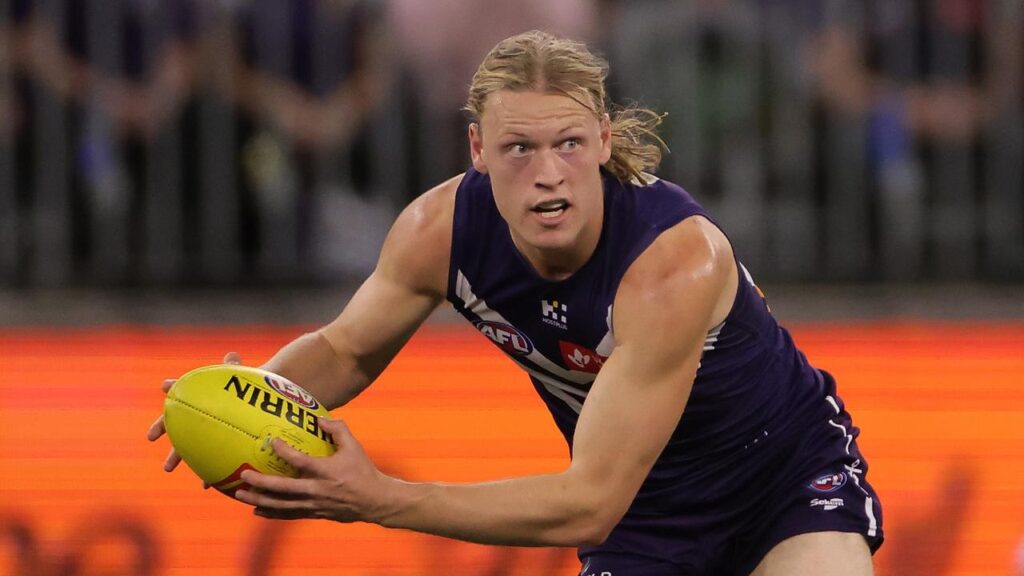 Hayden Young is set for a stint on the sidelines after an injury in Fremantle’s win over Carlton.
