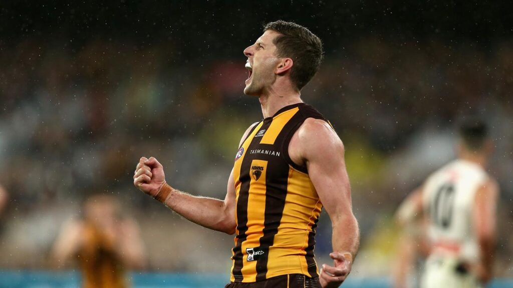Luke Breust has had a glittering career at Hawthorn, including winning three premierships.