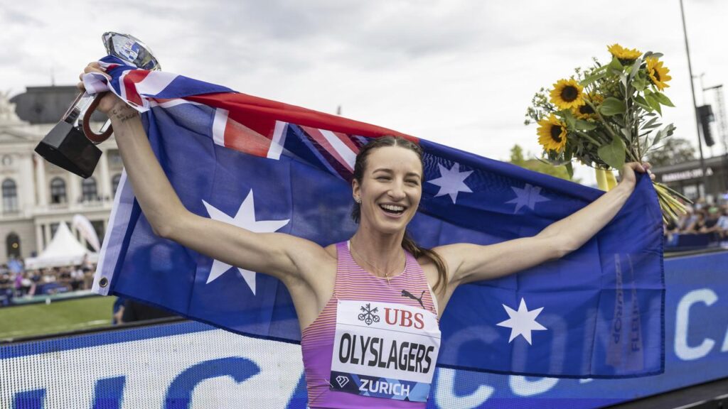 Nicola Olyslagers is celebrating another big win, havi g taken the Diamond League crown.