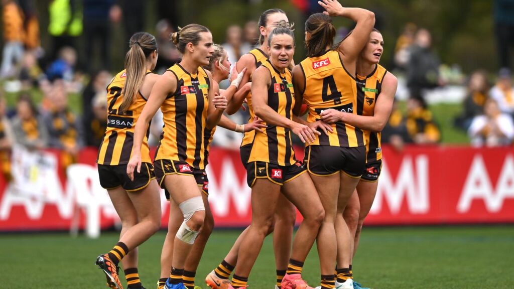 Skipper Emily Bates is not happy with how the Hawks are playing, despite their latest win.
